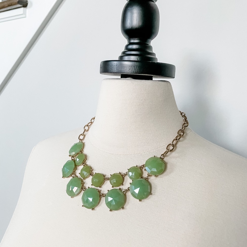Green and Gold Fashion Bubble Necklace